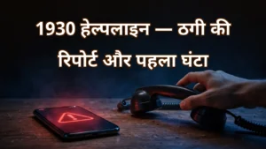 वित्तीय साइबर ठगी की राष्ट्रीय हेल्पलाइन 1930 — शिकायत प्रक्रिया, गोल्डन आवर और पैसा फ्रीज़ कराने के कदमों की जानकारी