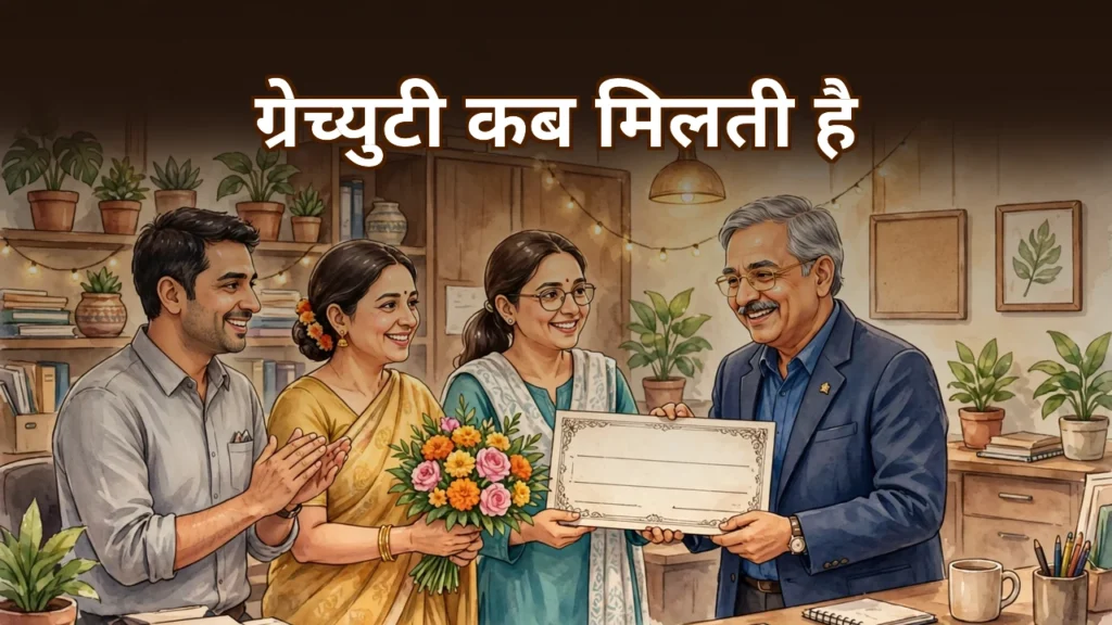 ग्रेच्युटी कब मिलती है — पाँच साल की शर्त और अपवादों की जानकारी