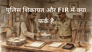पुलिस शिकायत और FIR में अंतर, संज्ञेय और असंज्ञेय अपराध, NCR और मजिस्ट्रेट को शिकायत